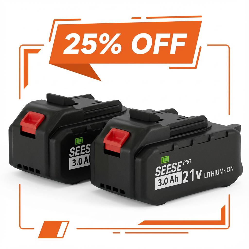 Seese Pro 21V Batteries 3.0Ah — Double Pack (x2)